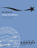 Form K-706 - Kansas Estate Tax Return For Deaths Occurring In 2007, 2008 And 2009