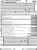 Form 541-qft - California Income Tax Return For Qualified Funeral Trusts - 2015