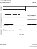 Form Ct109a - Distributor Affidavit