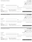 Form Ia 1040es - Individual Income Estimate Tax Payment Voucher - 2015