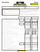 Form Ar1000d - Capital Gains Schedule - Arkansas Individual Income Tax - 2015