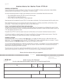 Form Pte-01 - Idaho Income Tax Withheld For An Individual Nonresident Owner Of A Pass-through Entity