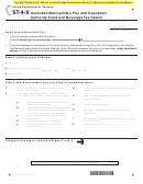 Form St-4-x - Amended Metropolitan Pier And Exposition Authority Food And Beverage Tax Return