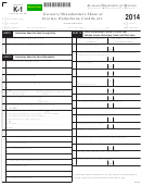 Schedule K-1 (form 65 And Form 20s) - Alabama Owner's/shareholder's Share Of Income, Deductions, Credits, Etc. - 2014