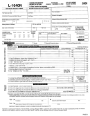 Form L-1040n - Lansing Non-resident Income Tax Return - 2000
