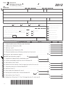 Form 2 - Wisconsin Fiduciary Income Tax For Estates Or Trusts - 2012