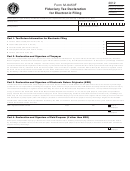 Form M-8453f - Fiduciary Tax Declaration For Electronic Filing - 2012