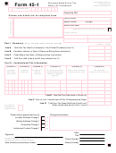 Form 45-1 - Wyoming Sales & Use Tax Return For Contractors