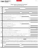 Form Otp 6 - Other Tobacco Products Tax Return
