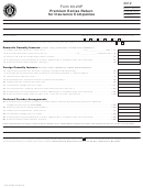 Form 63-23p - Premium Excise Return For Insurance Companies - 2012 Printable pdf