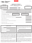 Form Otp 12 - Application For Refund Of Other Tobacco Products Tax