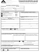 Application For Property Tax And Leasehold Excise Tax Exemption Form - Washington Department Of Revenue