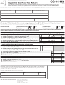 Form Cg-11-mn - Cigarette Tax Floor Tax Return