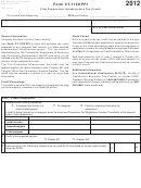 Form Ct-1120 Fpi - Film Production Infrastructure Tax Credit - 2012
