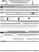 Fillable Form 8945 - Ptin Supplemental Application For U.s. Citizens Without A Social Security Number Due To Conscientious Religious Objection - 2012 Printable pdf