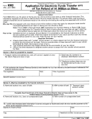 Form 8302 - Application For Electronic Funds Transfer (eft) Of Tax Refund Of 1 Million Or More