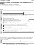 Form W-4mn - Minnesota Employee Withholding Allowance/exemption Certificate