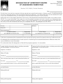 Form Dr-501ts - Designation Of Ownership Shares Of Abandoned Homestead - 2012