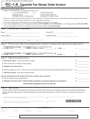 Form Rc-1-a - Cigarette Tax Stamp Order-invoice