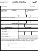 Form 51a270 - Certificate Of Sales Tax Paid On The Purchase Of A Motor Vehicle