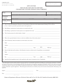Form 51a242 - Application For Sales And Use Tax Refund For Motion Picture Production Company