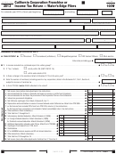 Form 100w - California Corporation Franchise Or Income Tax Return-water's-edge Filers - 2013