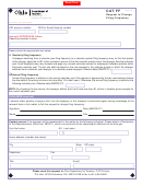 Form Cat Ff - Request To Change Filing Frequency