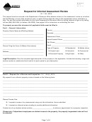Form Ab-26 - Request For Informal Assessment Review