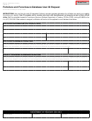 Form 4796 - Forfeiture And Foreclosure Database User Id Request