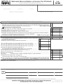 Form W-3n - Nebraska Reconciliation Of Income Tax Withheld - 1987