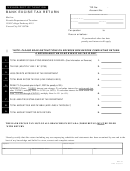 Fillable Form Bet-03 - Bank Excise Tax Return Printable pdf