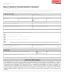 Fillable Form 4075 - Notice Of Denial Of Principal Residence Exemption Printable pdf