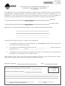Form Montana Ab-23 - Application For Residential Appraisal Of