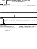 Form 8453-x - Political Organization Declaration For Electronic Filing Of Notice Of Section 527 Status