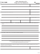 Form W-2 Sub - Idaho Substitute W-2 Wage And Tax Statement - 2006