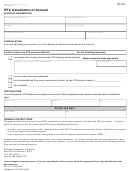 Form 4460 - Ifta Cancellation Of Account - 2009