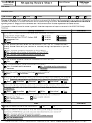 Form 6729-b - Shopping Review Sheet