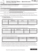 Form It-260.1 - Change Of Resident Status-special Accruals