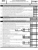 Fillable Form 4972 - Tax On Lump-Sum Distributions - 2015 Printable pdf