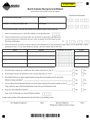 Fillable Form Nr-1 - North Dakota Reciprocal Affidavit Printable pdf