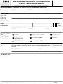 Form 8946 - Ptin Supplemental Application For Foreign Persons Without A Social Security Number