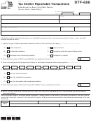 Form Dtf-686 - Tax Shelter Reportable Transactions - 2015