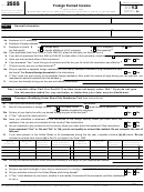 Fillable Form 2555 - Foreign Earned Income - 2013 Printable pdf
