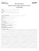 Form 73a070 - Request For Extension Of Reports, Deposit And/or Ach Call-in