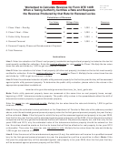 Form Dte 140r-w2 - Worksheet To Calculate Revenue For Form Dte 140r
