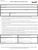 Form 72a303 - Election Application/cancellation Form