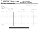 Schedule M (form Rmft-29-b) - Special Fuels - Mft, Ust, And Eif Products Used For Blending