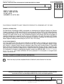 Form Boe-400-lmr - Annual Certification For Manufacturer/importer License