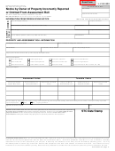Form 628 - Notice By Owner Of Property Incorrectly Reported Or Omitted From Assessment Roll