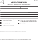 Fillable Form Ad-1.8 - Petition For Advisory Opinion Printable pdf